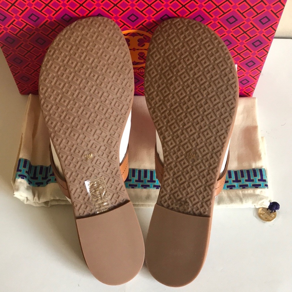 NEW Tory Burch Metal Miller Leather Sandals - Picture 8 of 9